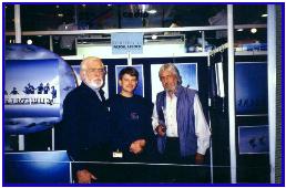 Pascal with Jean-Michel Cousteau and Bertrand Fenet, Antibes 1997