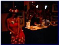 Tahitians dancers at Pascal's booth