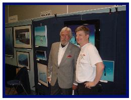 Jean-Michel Cousteau and Pascal  at the diveshow