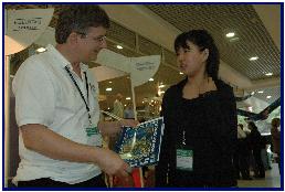 with Asuna Okajima, japanese winner of the poster contest 2004, pic by T.Malmqvist 