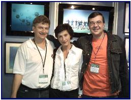 with board of Moscow Diving Show: Elena and Kirill Modylevski 