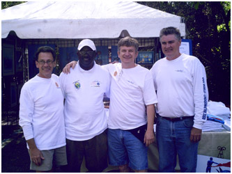 Russell, David, Pascal and Michael at Turtle day 2008, Gumbo Limbo Boca Raton