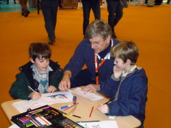 Paris Dive Show Pascal Lecocq's exhibition 2009, Participants of Pascal's contest, with publishing parents authorization